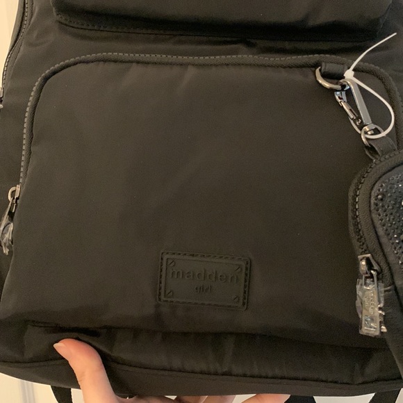 Madden Girl Black Nylon Backpack main image 8